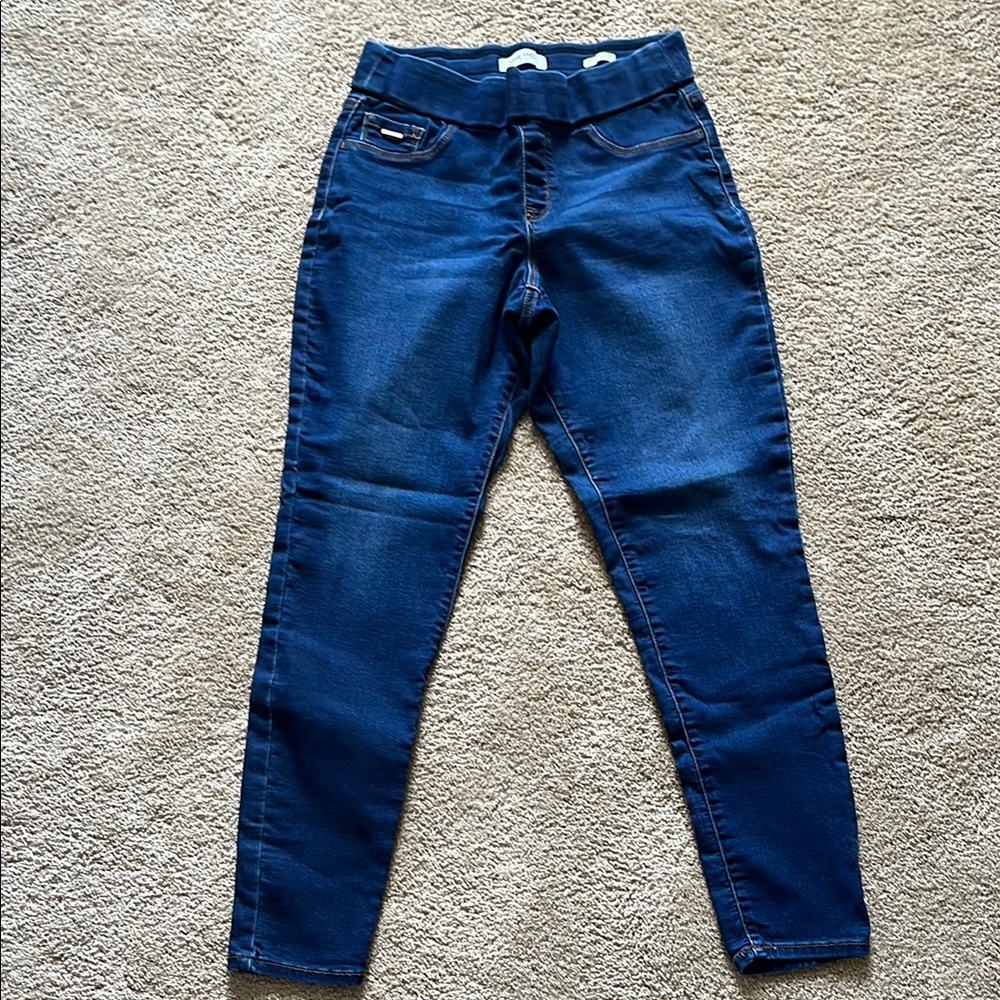 Nine West Blue Jeggings with Stretch Mid-Rise
